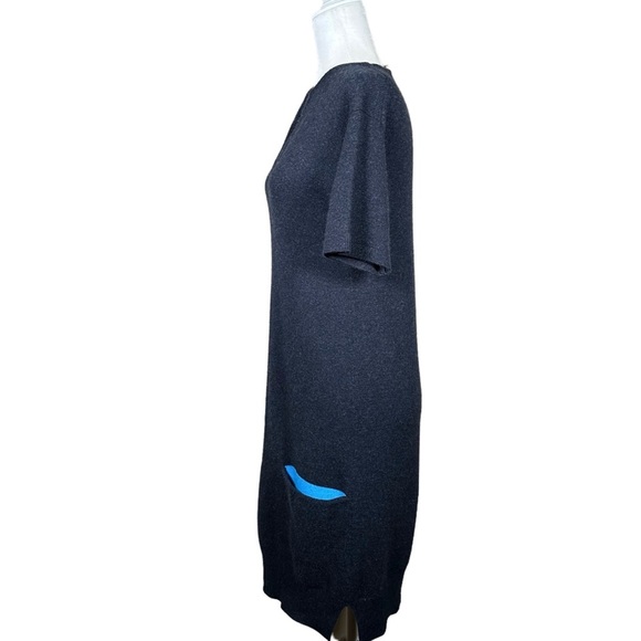HERMES 100% Cashmere Knit Key Neck Shift Dress - Picture 10 of 15